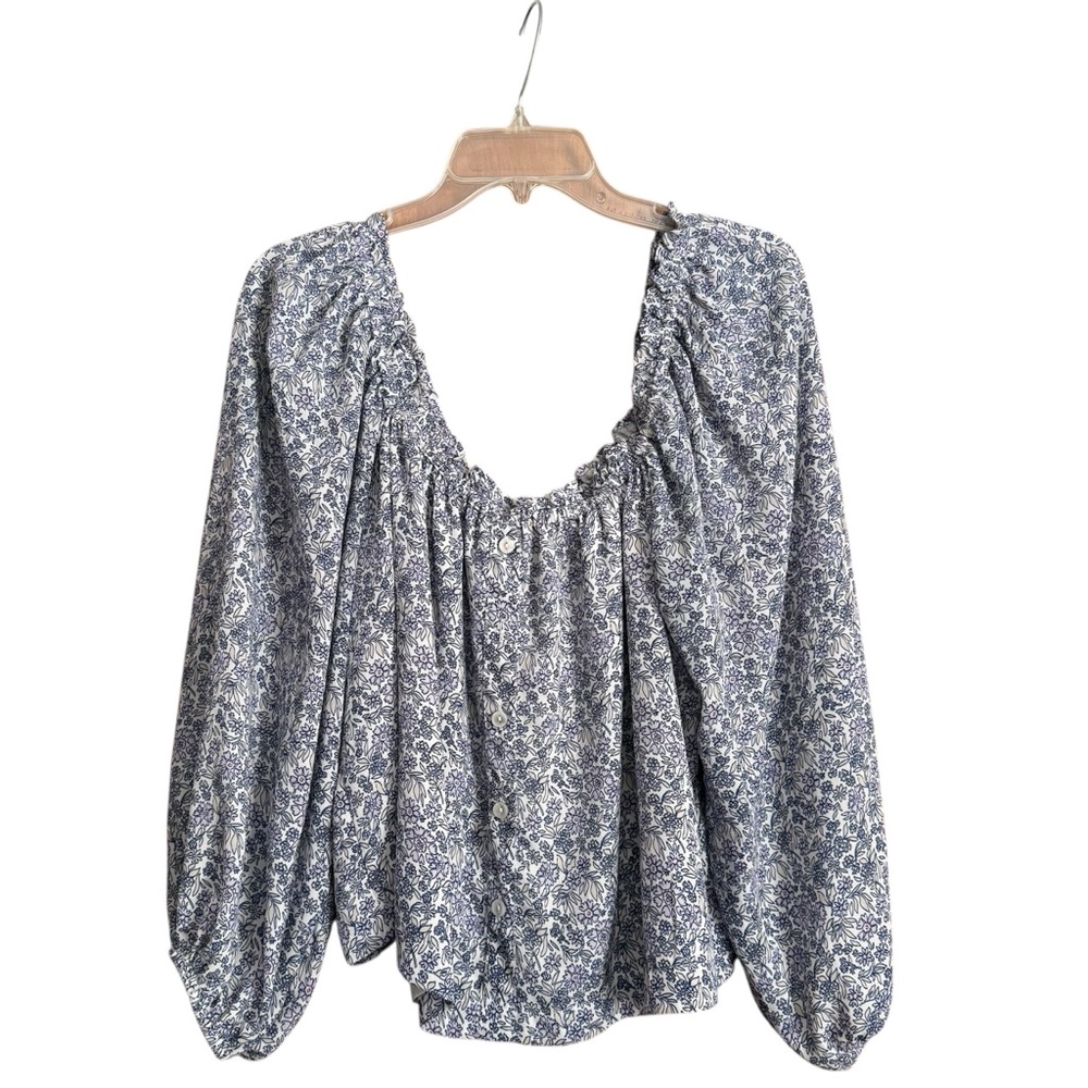 American Eagle Outfitters‎ Lavender/Blue Floral Blouse